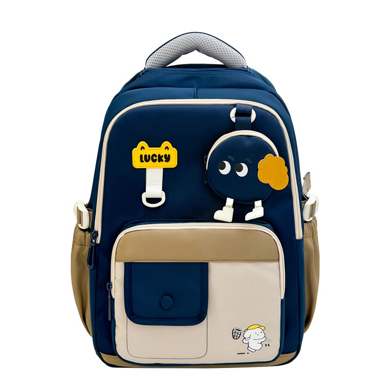 Playful Character Design School Backpack Bowlift