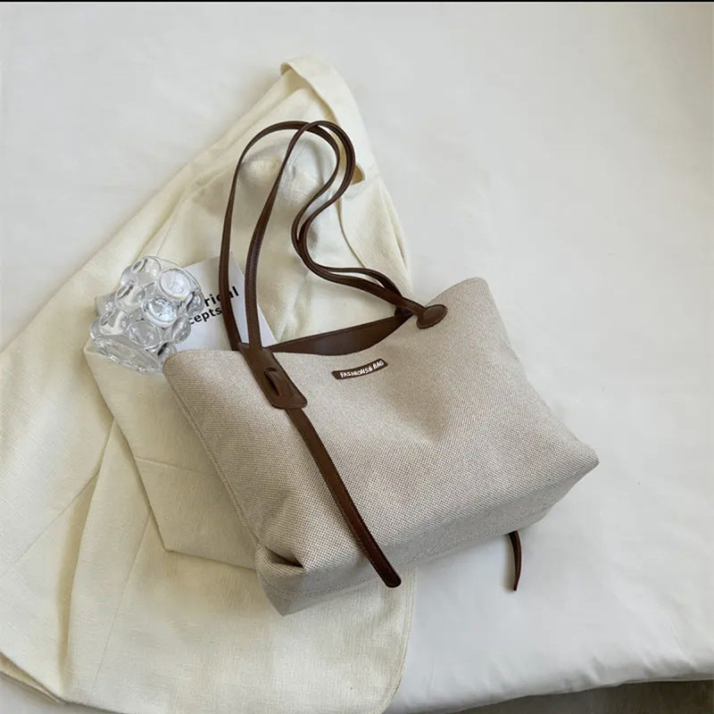 Minimalist Textured Tote Bag Bowlift