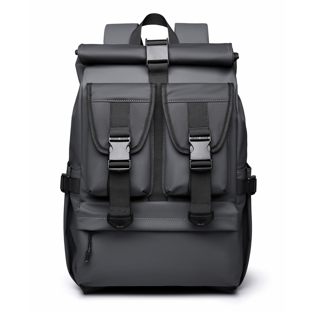 Versatile High-Capacity Roll-Top Backpack Bowlift