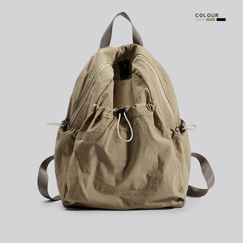 Lightweight Multi-Pocket Drawstring Backpack Bowlift