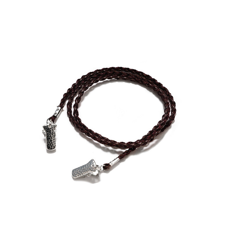 Braided Leather Eyewear Strap Bowlift