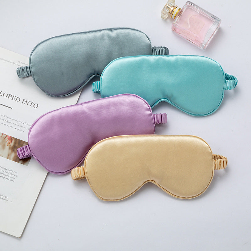 Unisex nan luxurious satin sleep mask with adjustable elastic band and soft padding Bowlift