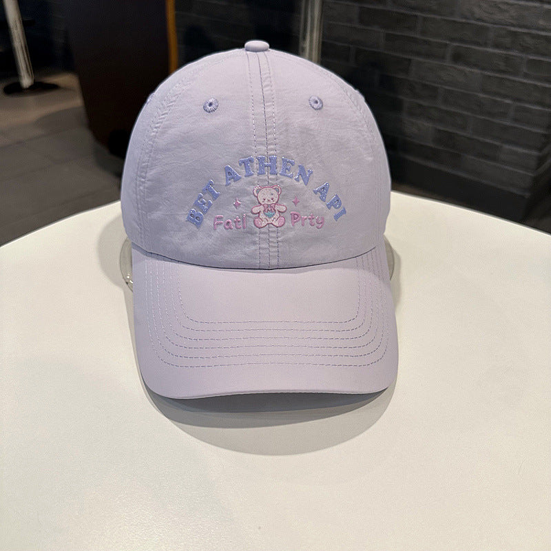 Women's Playful Embroidered Cap Bowlift