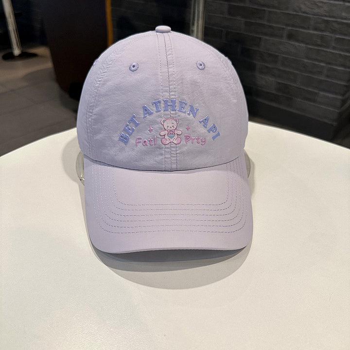 Women's Playful Embroidered Cap Bowlift