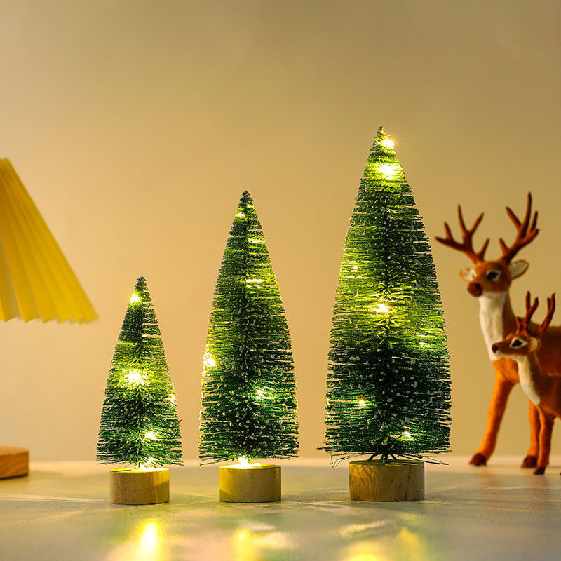 Illuminated Decorative Miniature Christmas Trees Bowlift