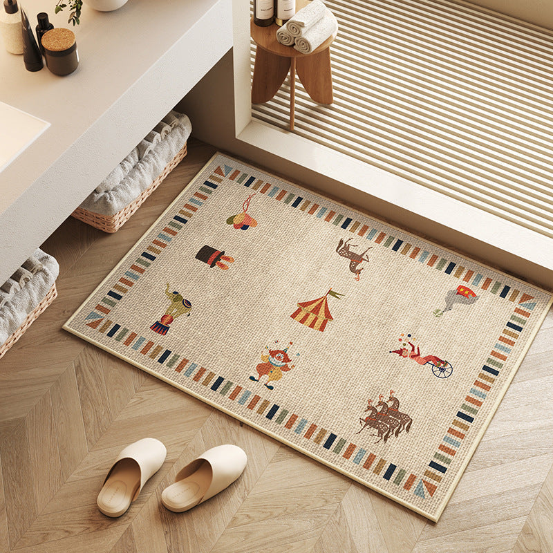 Playful Dachshund-Themed Bath Mat Bowlift