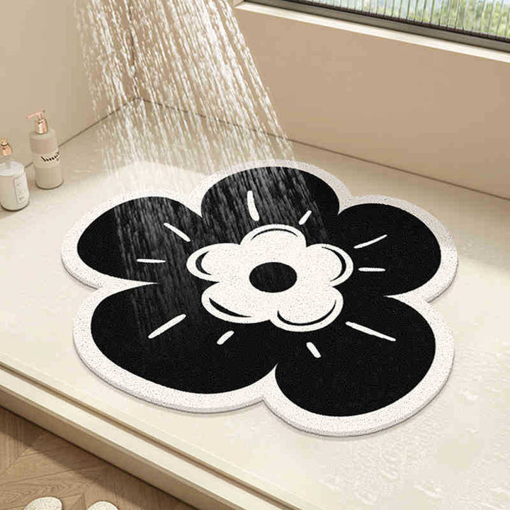 Floral Design Bath Mat Bowlift