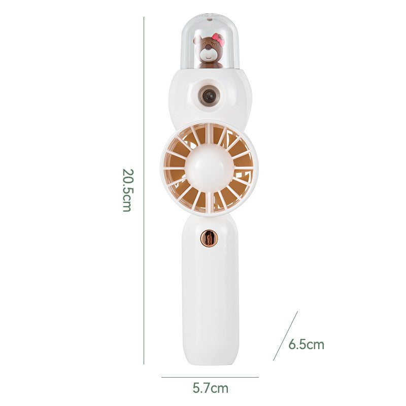Adorable Cartoon-Themed Handheld Fan Bowlift