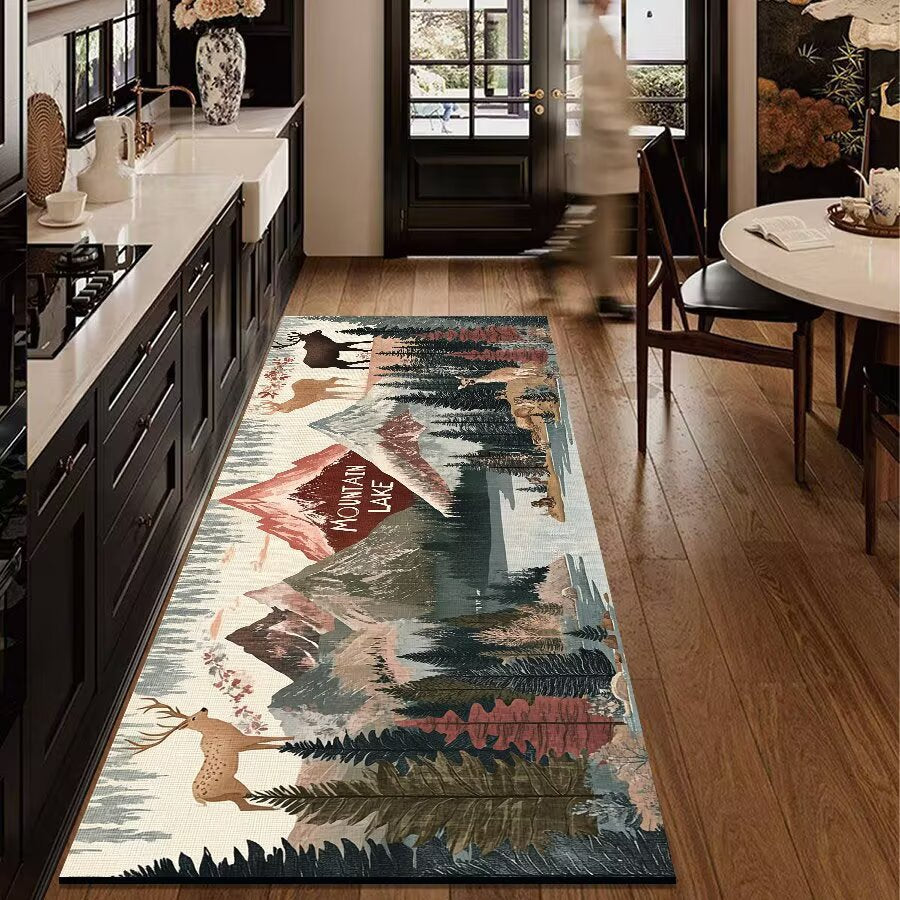 Rustic Outdoor Adventure Area Mat Bowlift