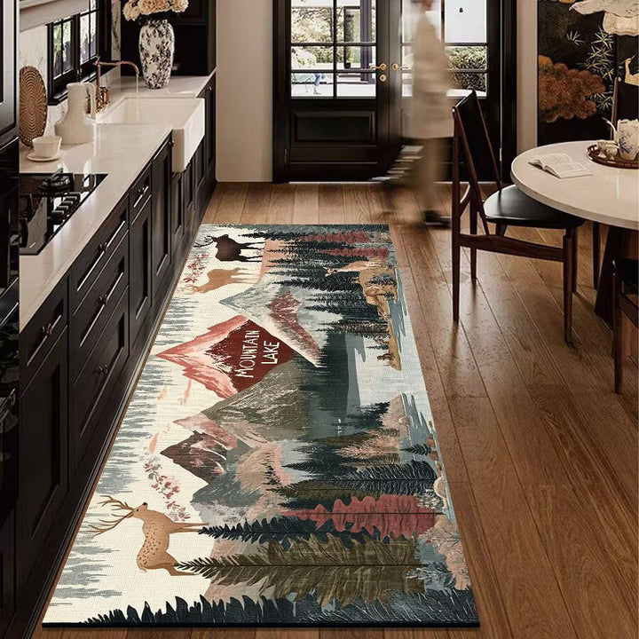 Rustic Outdoor Adventure Area Mat Bowlift