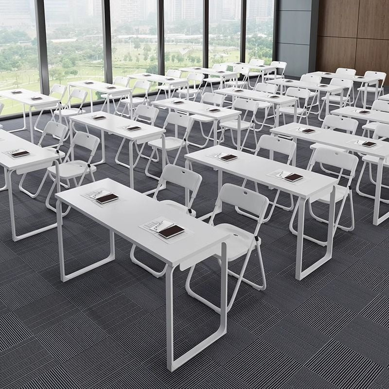 More modern conference table with integrated storage Bowlift