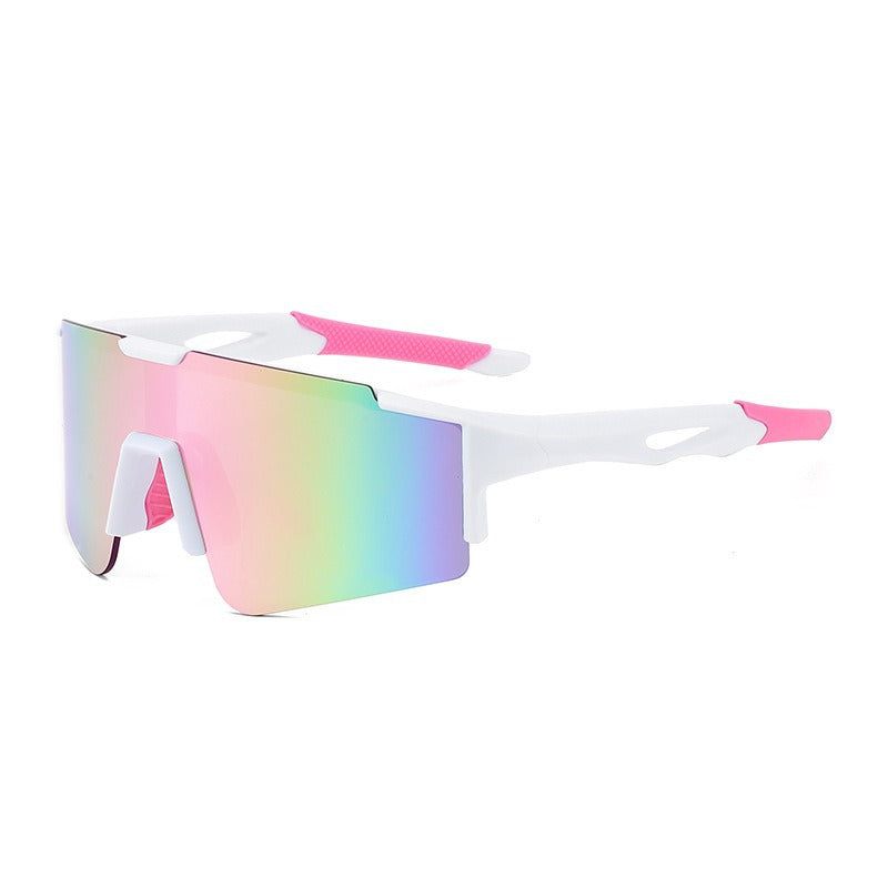Unisex nan sporty polarizing bike sunglasses with a one-piece visor and non-slip temples Bowlift