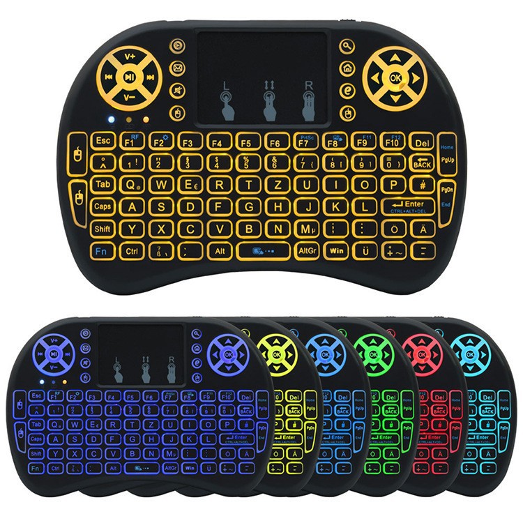 Backlit Wireless Mini Keyboard with Touchpad Bowlift