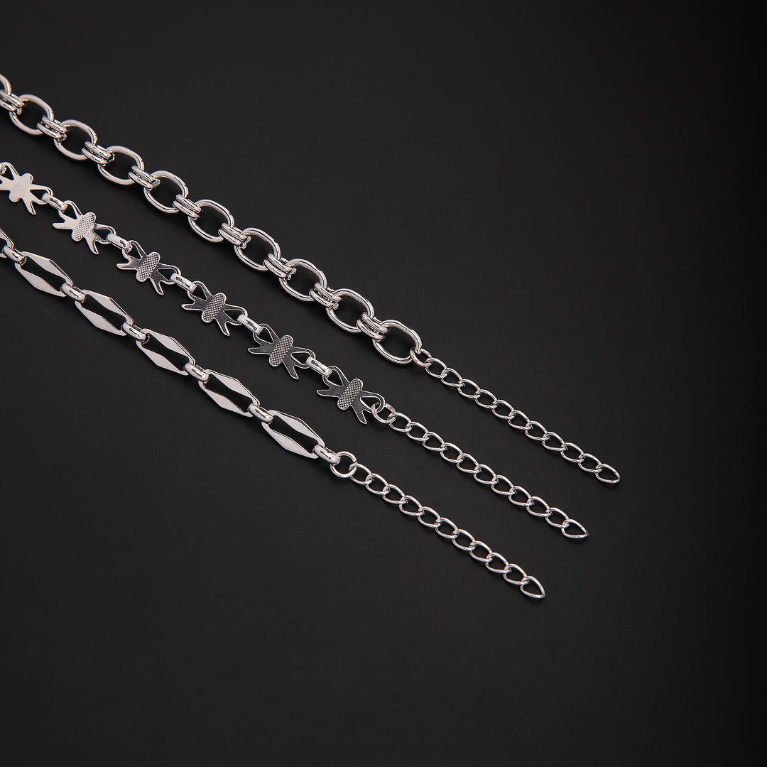 Elegant Geometric Link Bracelet Bowlift