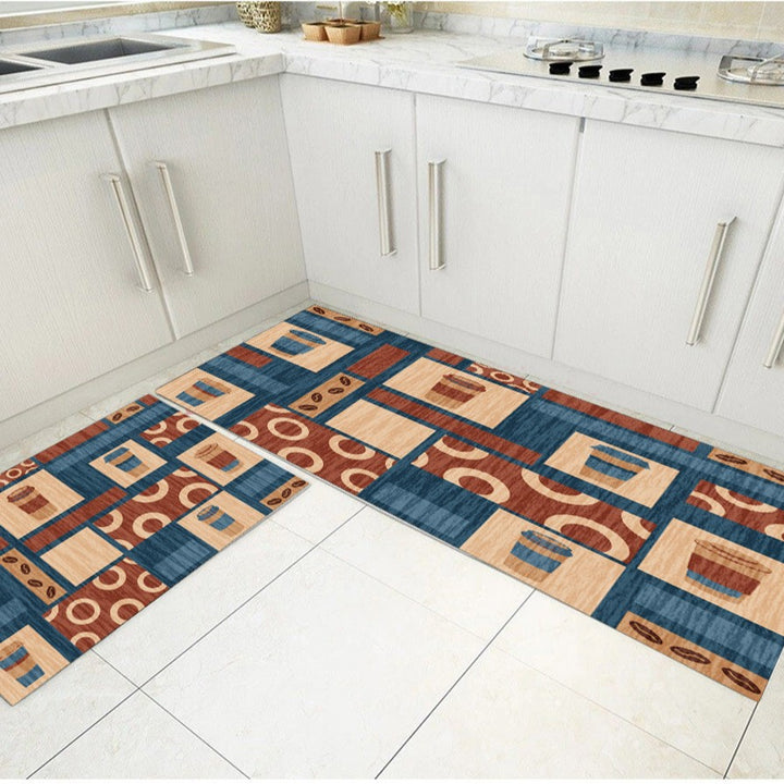 Plush Textured Kitchen Floor Mat Bowlift