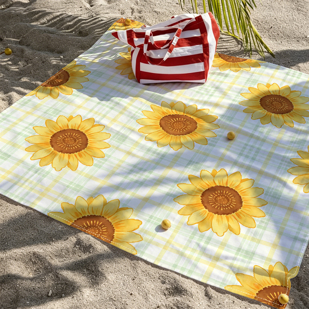Mandala Design Beach Mat Bowlift