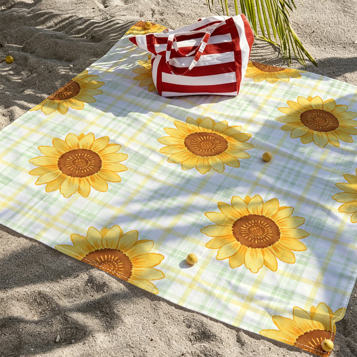 Mandala Design Beach Mat Bowlift