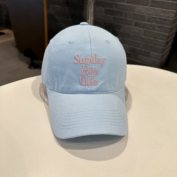 Unisex Embroidered Cotton Baseball Cap Bowlift