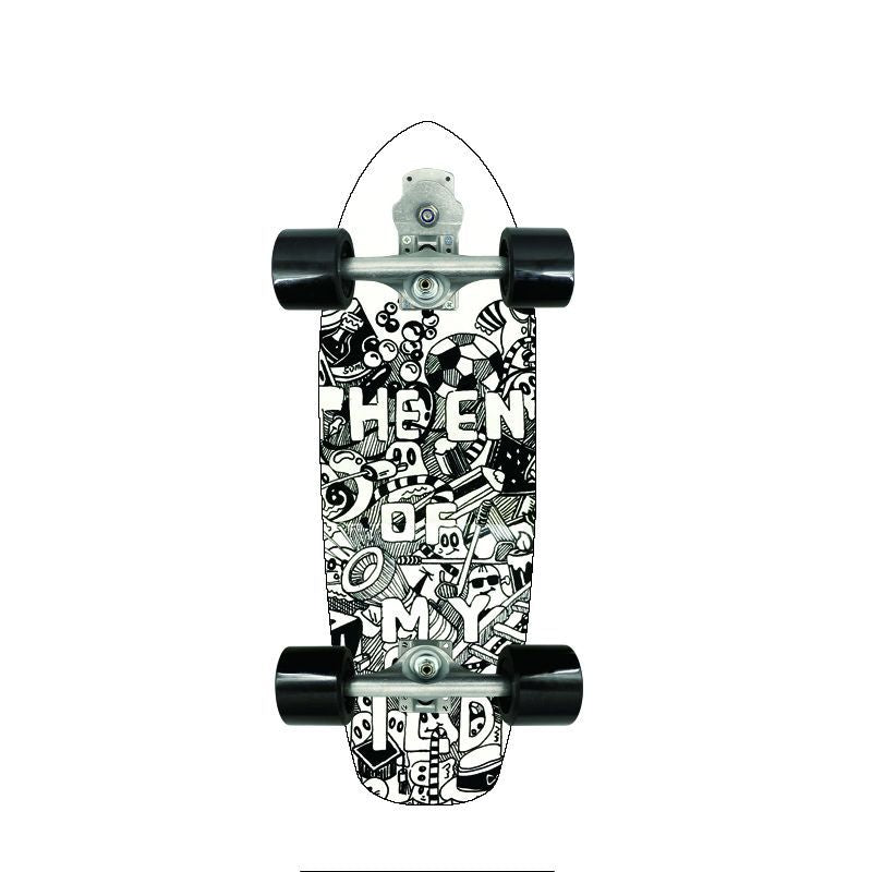 Retro-Inspired Mini Cruiser Skateboard Bowlift