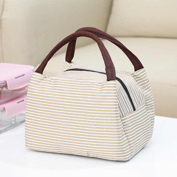 Insulated Striped Lunch Bag Bowlift
