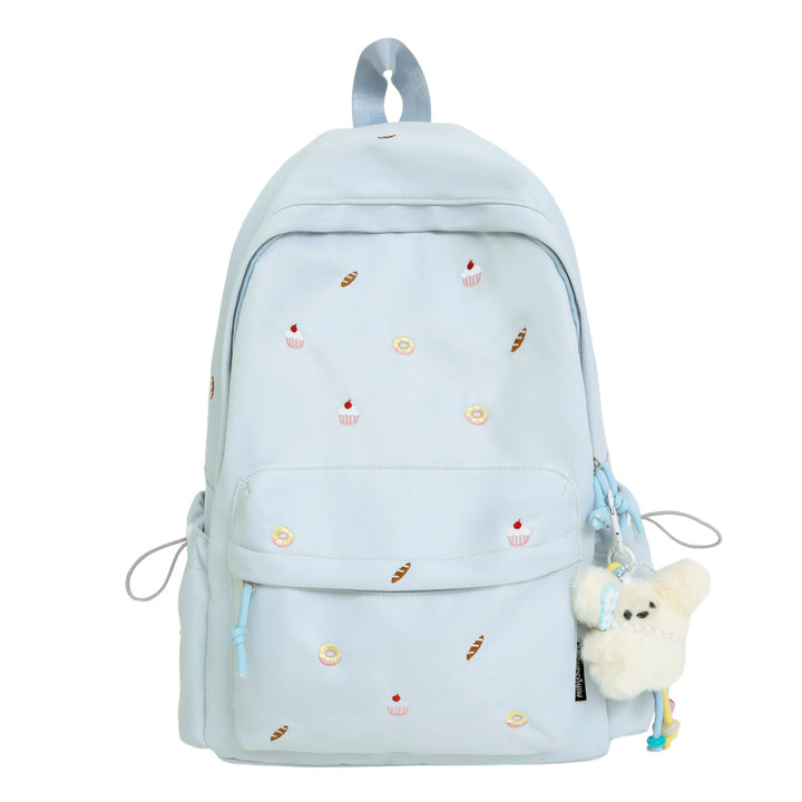 Playful backpack with unique back pattern appliqués Bowlift