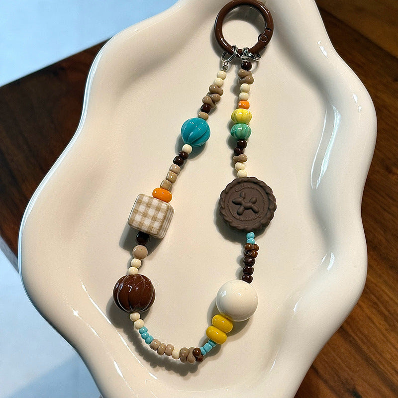 Decorative Bead Keychain Bowlift