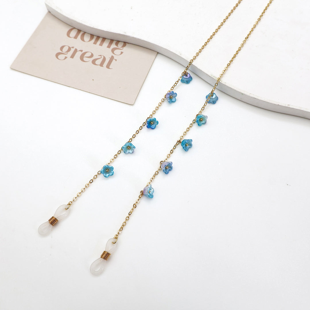 Floral Embellished Eyewear Chain Bowlift