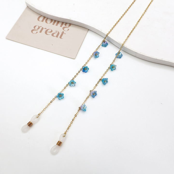 Floral Embellished Eyewear Chain Bowlift