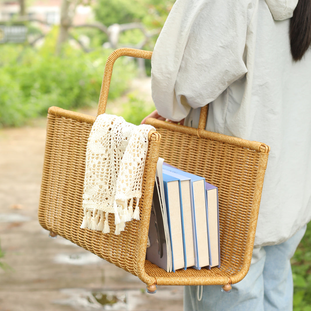 Elegant Handwoven Storage Caddy Bowlift