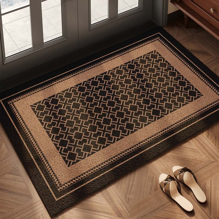 Checkerboard Pattern Welcome Mat Bowlift
