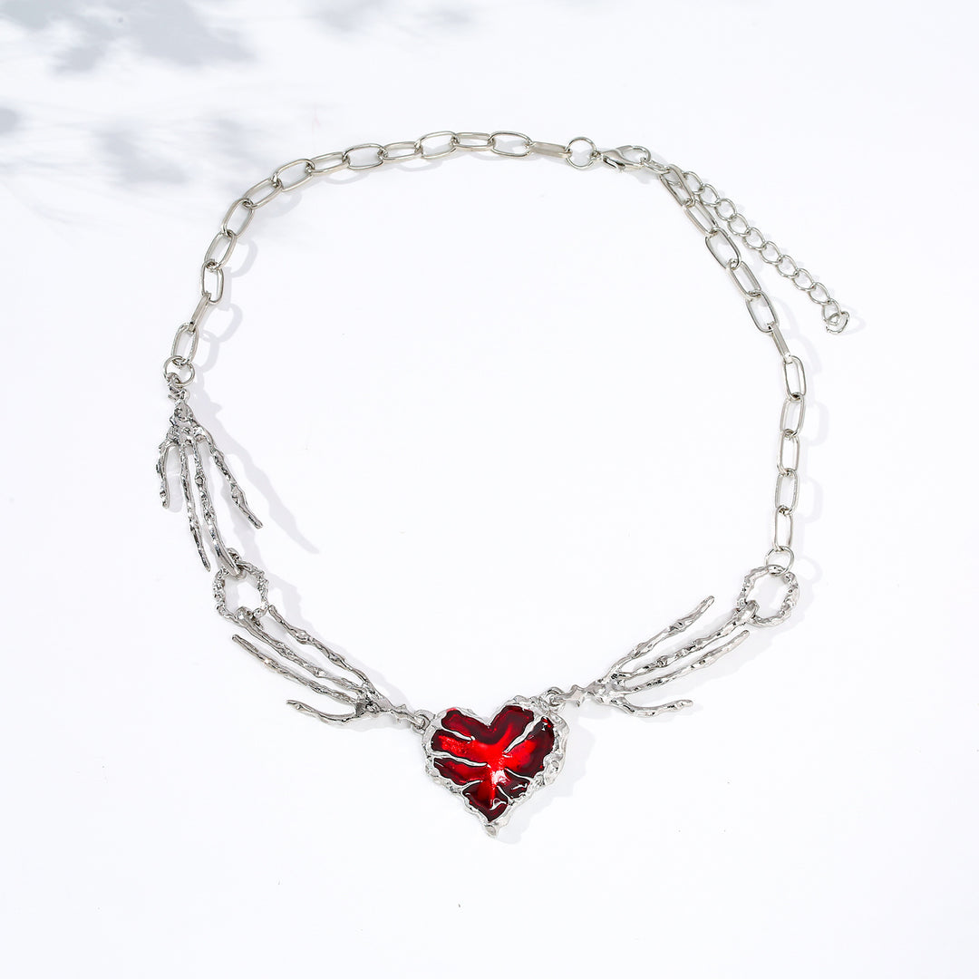 Artistic Heart Pendant Necklace Bowlift