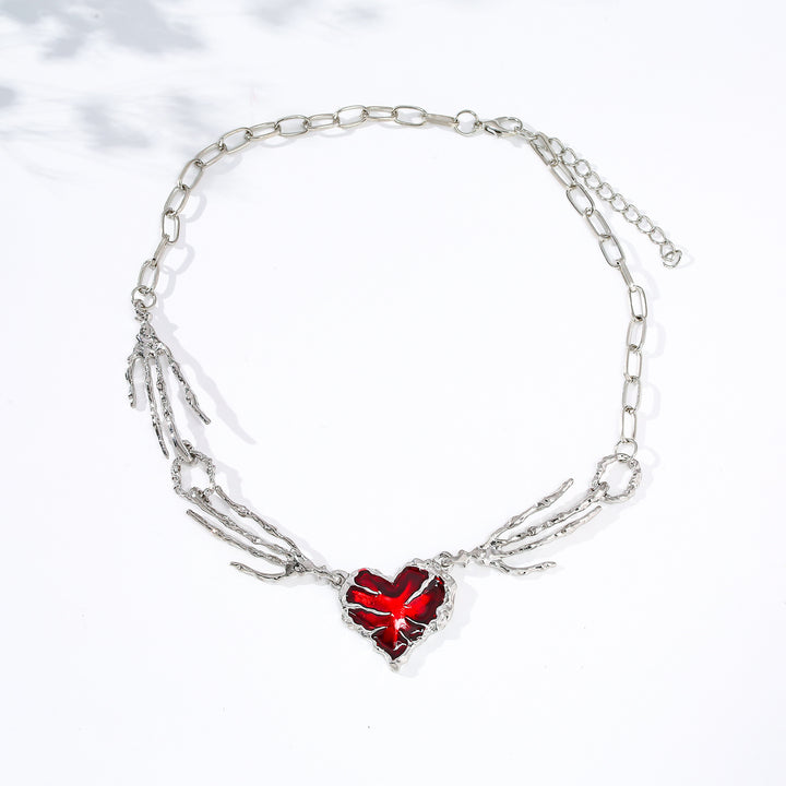 Artistic Heart Pendant Necklace Bowlift