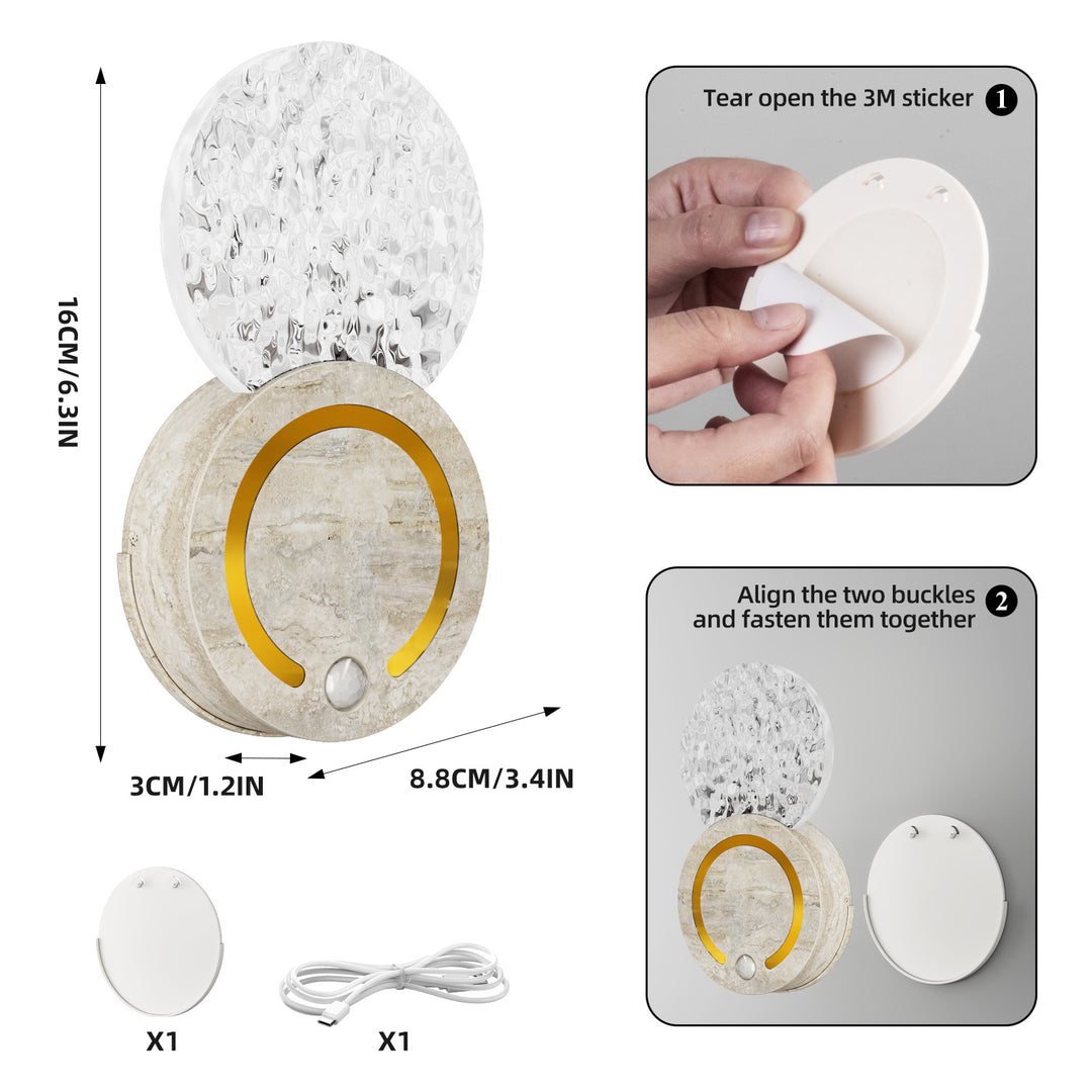 Modern Sensor-Activated Wall Lamp