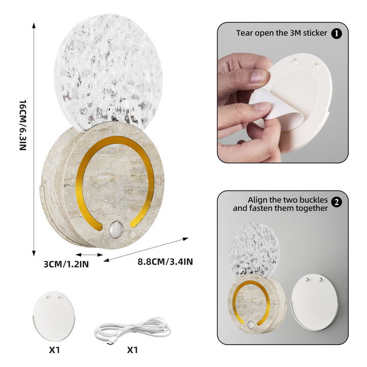 Modern Sensor-Activated Wall Lamp