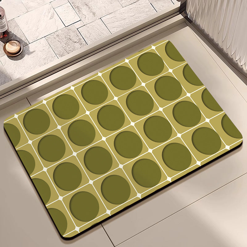 Geometric Pattern Bath Mat Bowlift