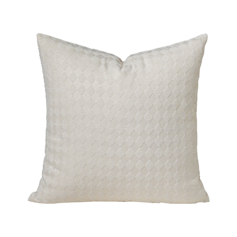 Woven decorative cushion cover with textured diamond relief surface Bowlift
