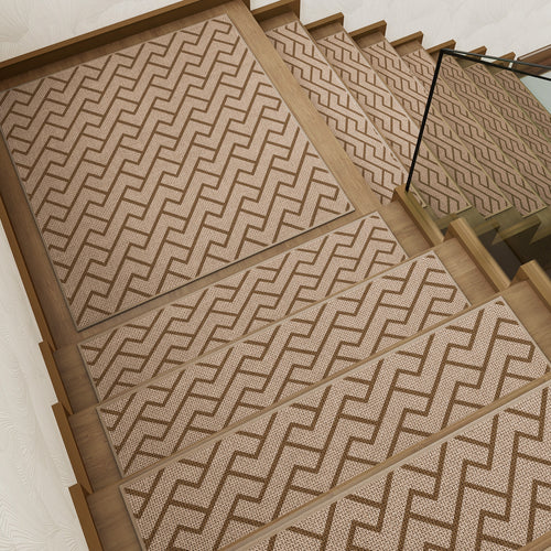 Geometric Patterned Stair Treads