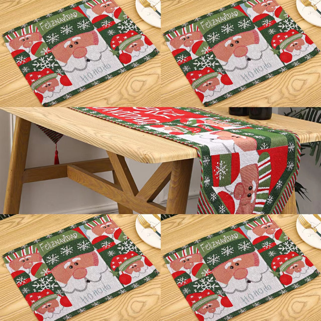 Festive tablecloth with Christmas tree motif Bowlift