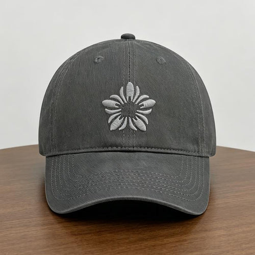 Women's Embroidered Cotton Adjustable Cap Bowlift