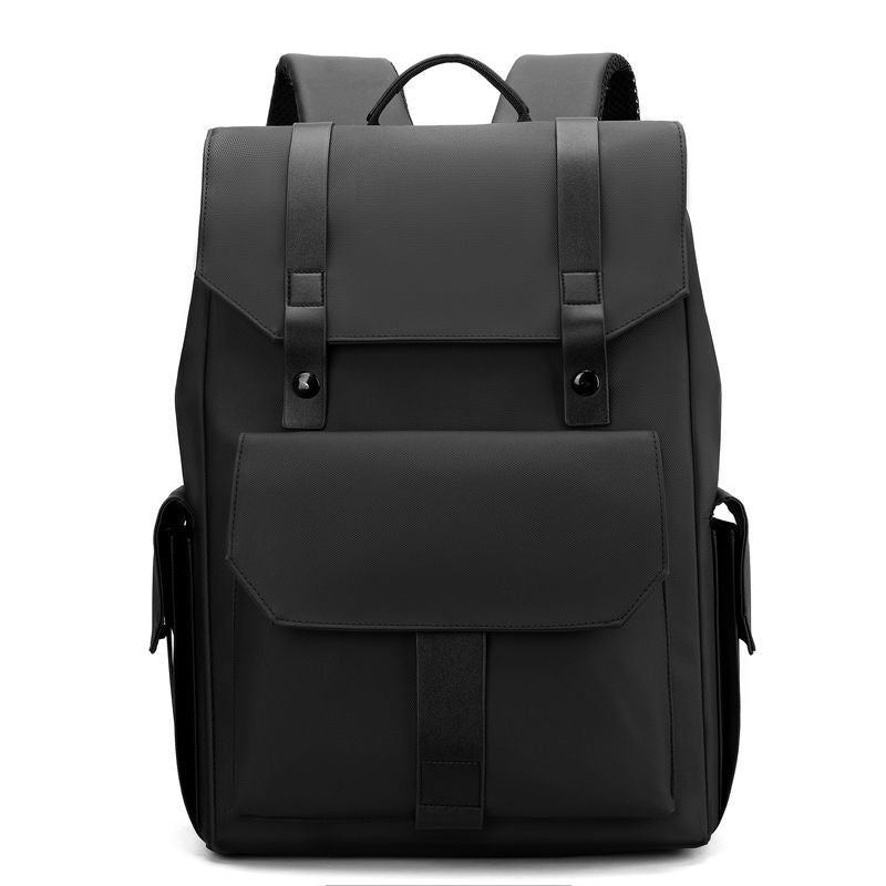 Elegant backpack with numerous compartments and reinforced back Bowlift