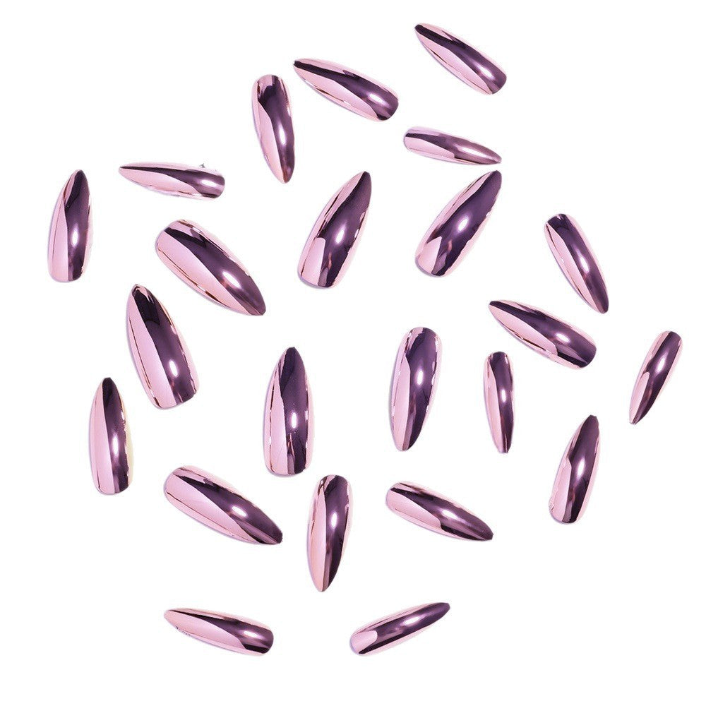 Stiletto Glossy Nail Extensions Bowlift