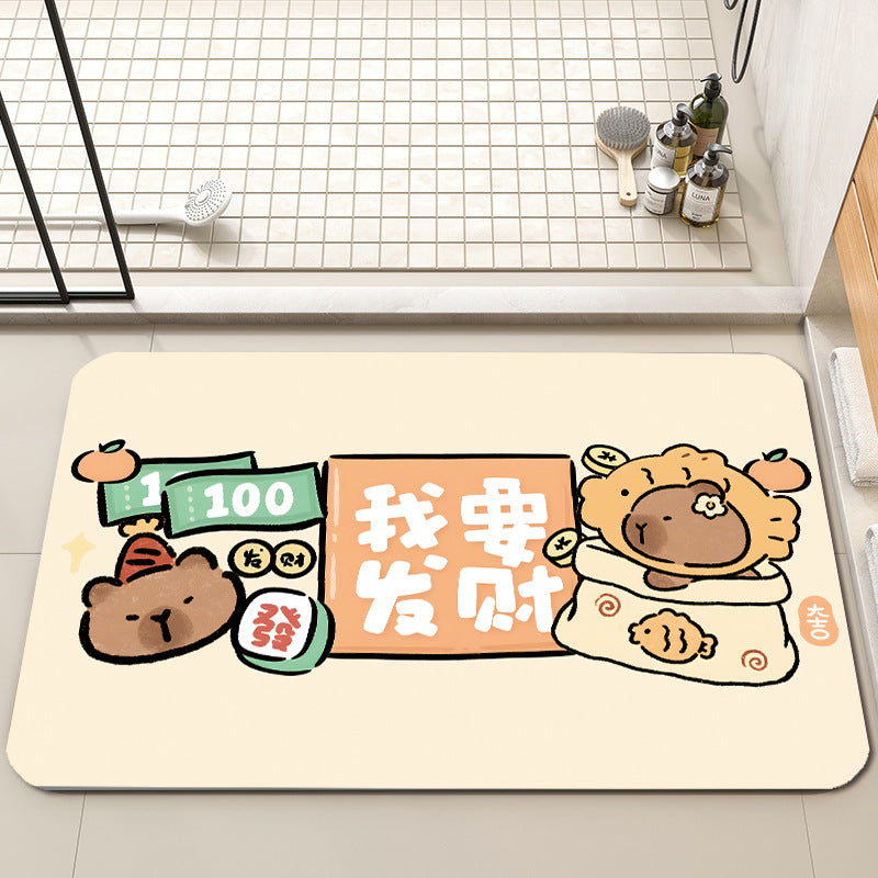Cartoon Character Bath Mat