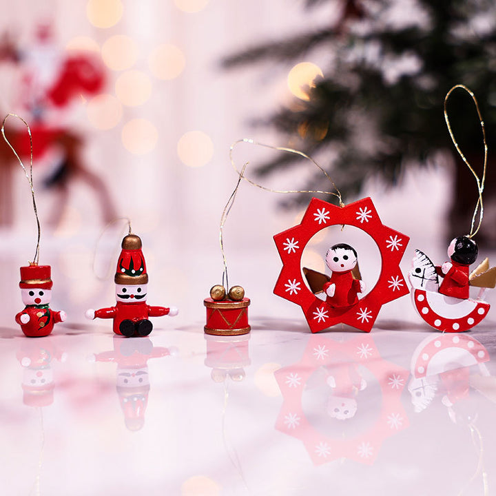Decorative Christmas Themed Figurine Set Bowlift
