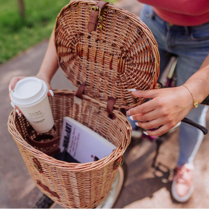Women's picnic basket with insulated cooling function and high-quality woven design Bowlift