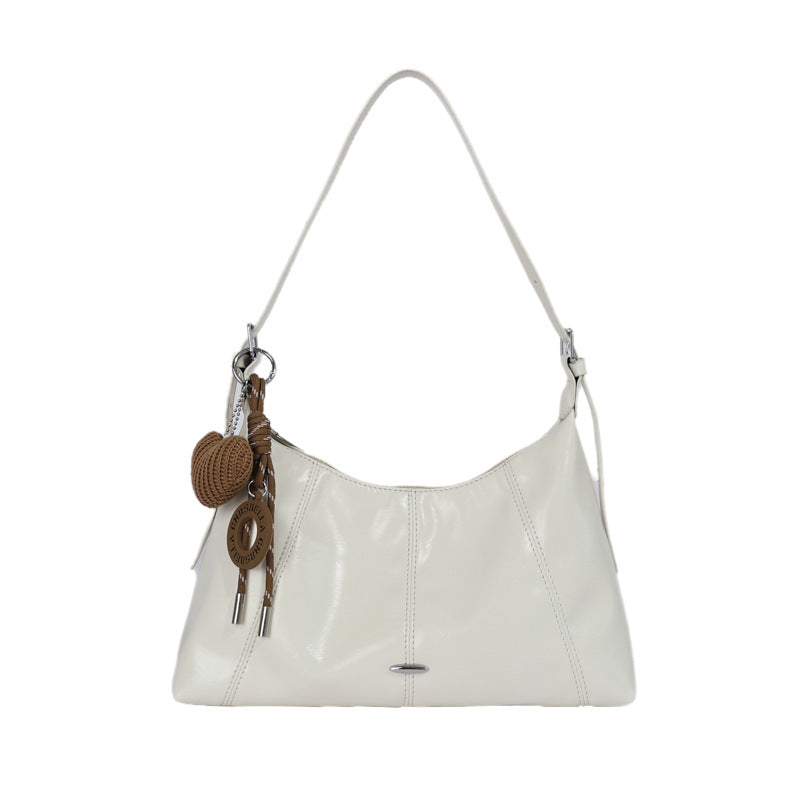 Luxurious Soft Leather Shoulder Bag Bowlift