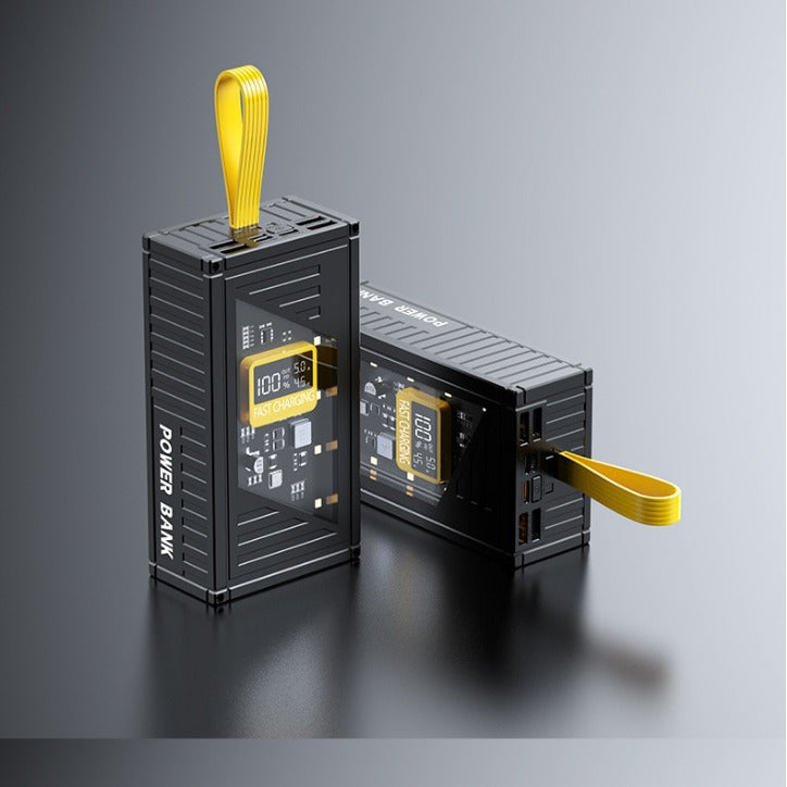 Portable power bank with integrated digital charging status display and fast charging function Bowlift
