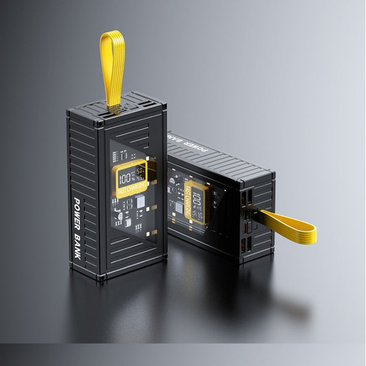 Portable power bank with integrated digital charging status display and fast charging function Bowlift