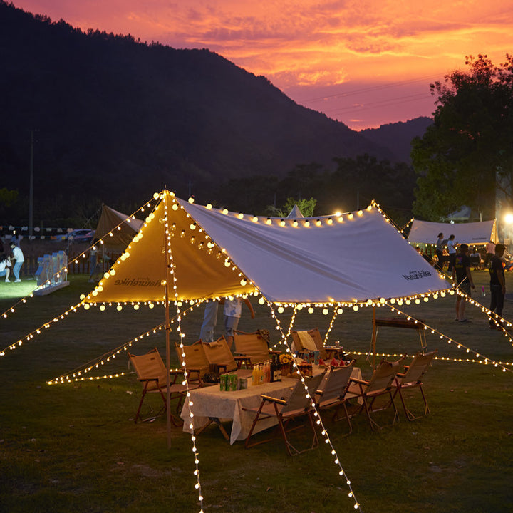 Outdoor Solar Star And Globe String Lights With Waterproof Copper Wire Bowlift