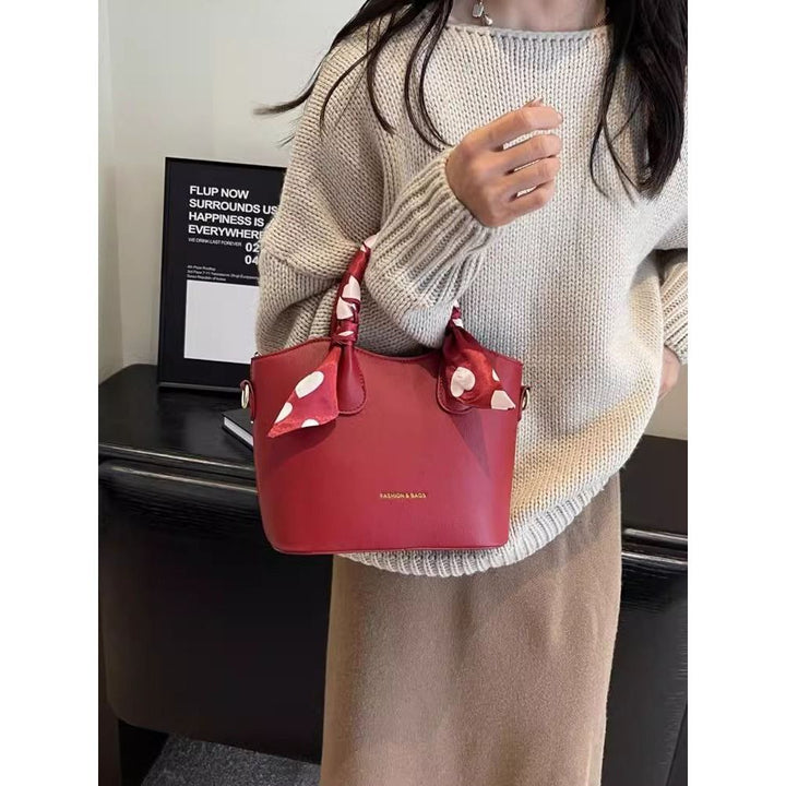 Chic Leather Satchel Bag Bowlift