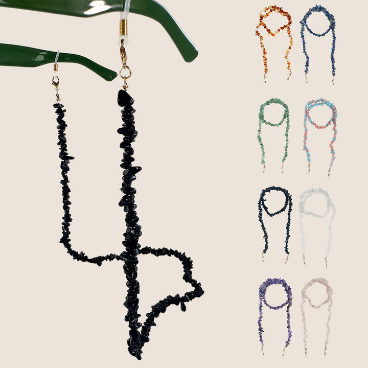 Artisan Gemstone Eyewear Chain Bowlift